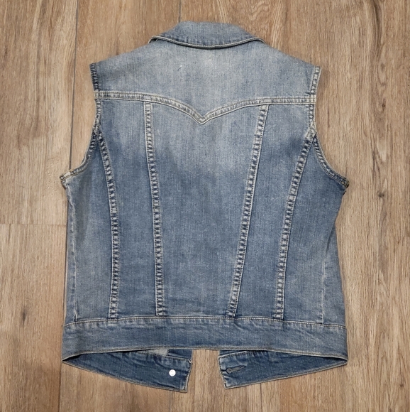 Jessica Simpson Jean Denim Vest, size XS - Picture 2 of 4